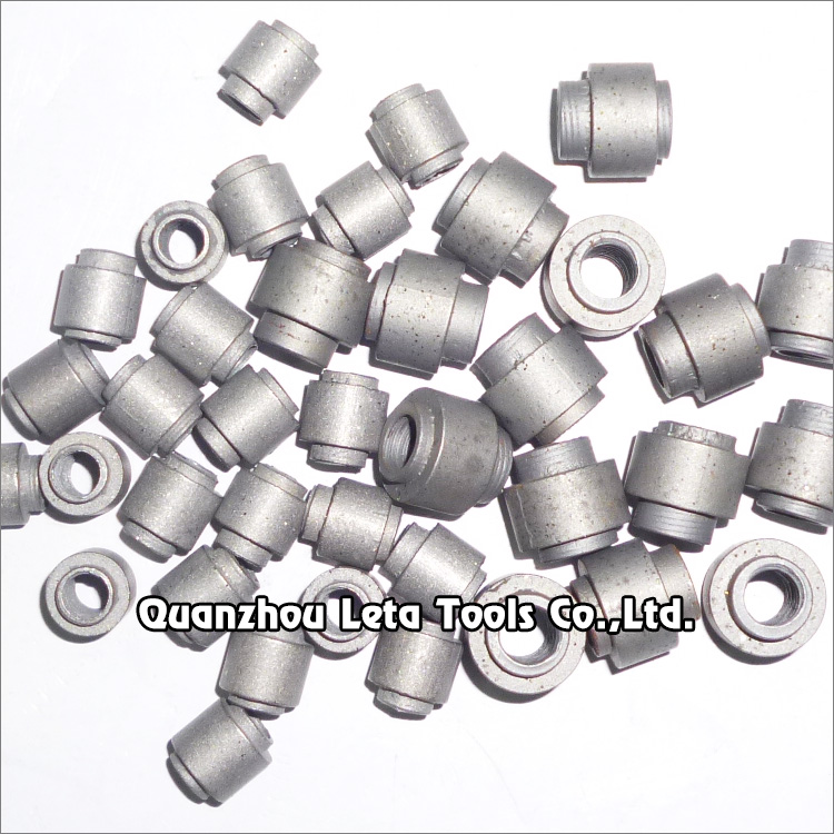 Hot-press sintered diamond beads of wire saw for stone concrete cutting